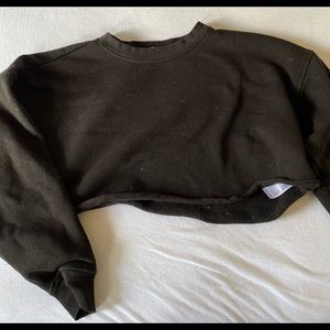 We Wore What cropped sweatshirt